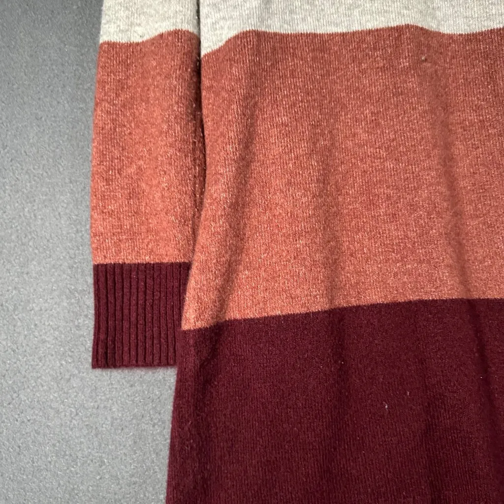 A New Day Sweater Womens XS Bold Colorblock Long Sleeve Duster Cardigan V-Neck - Image 9