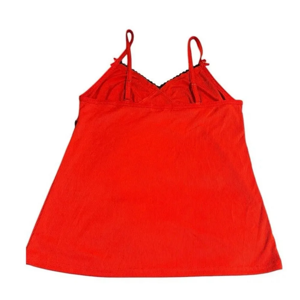 Love to Sleep Pajama Set 2 Piece Womens Size Small Red Black Cami Capri Bottoms - Image 11