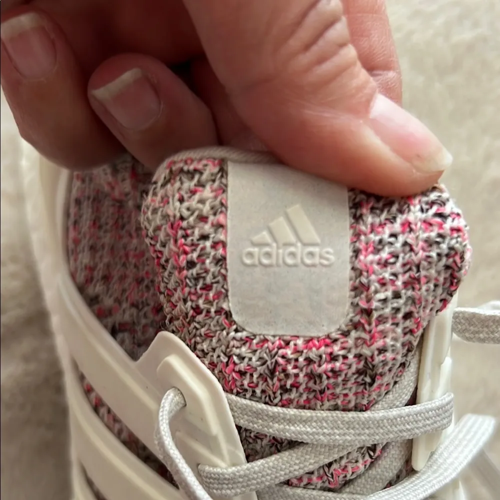Adidas Women's Ultra Boost Pink and White Sneakers - Image 11