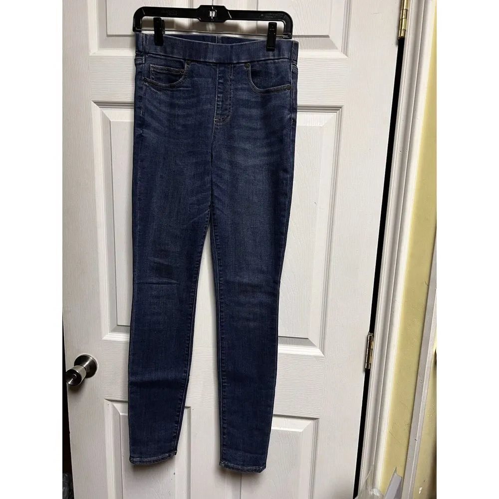 Lands' End Jeans Size 2 Blue Denim Mid-Rise Pull On Skinny 5-Pocket Jegging 0179 - Image 3