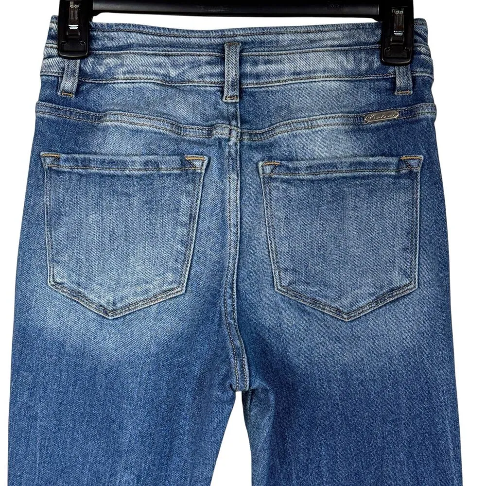 KanCan Signature SZ 26 Ultra High Rise Ankle Skinny Jeans Distressed Stretch Blue - Image 7