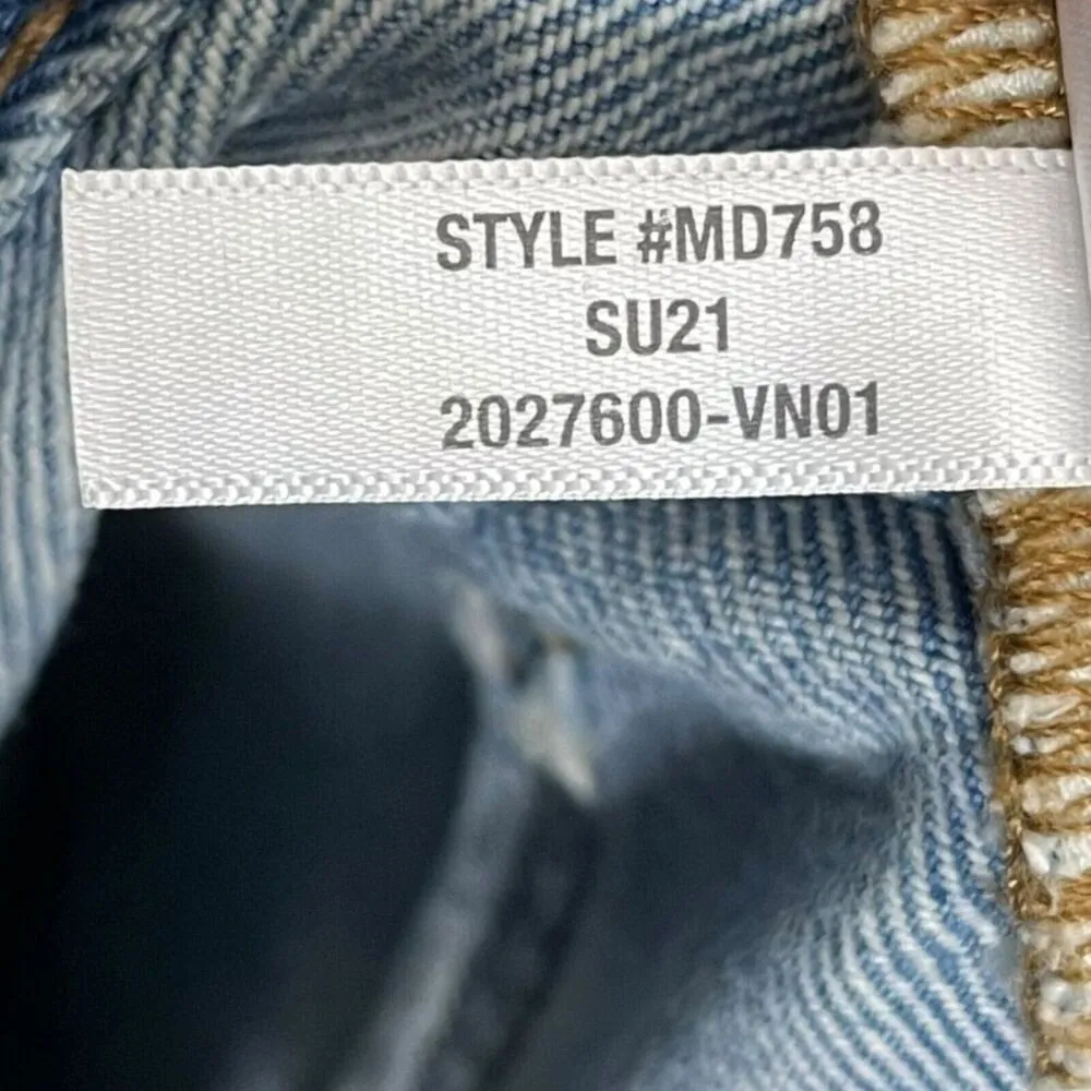 Madewell Relaxed Mid Length Denim Shorts Women’s Size 24 Selton Wash High Rise - Image 11