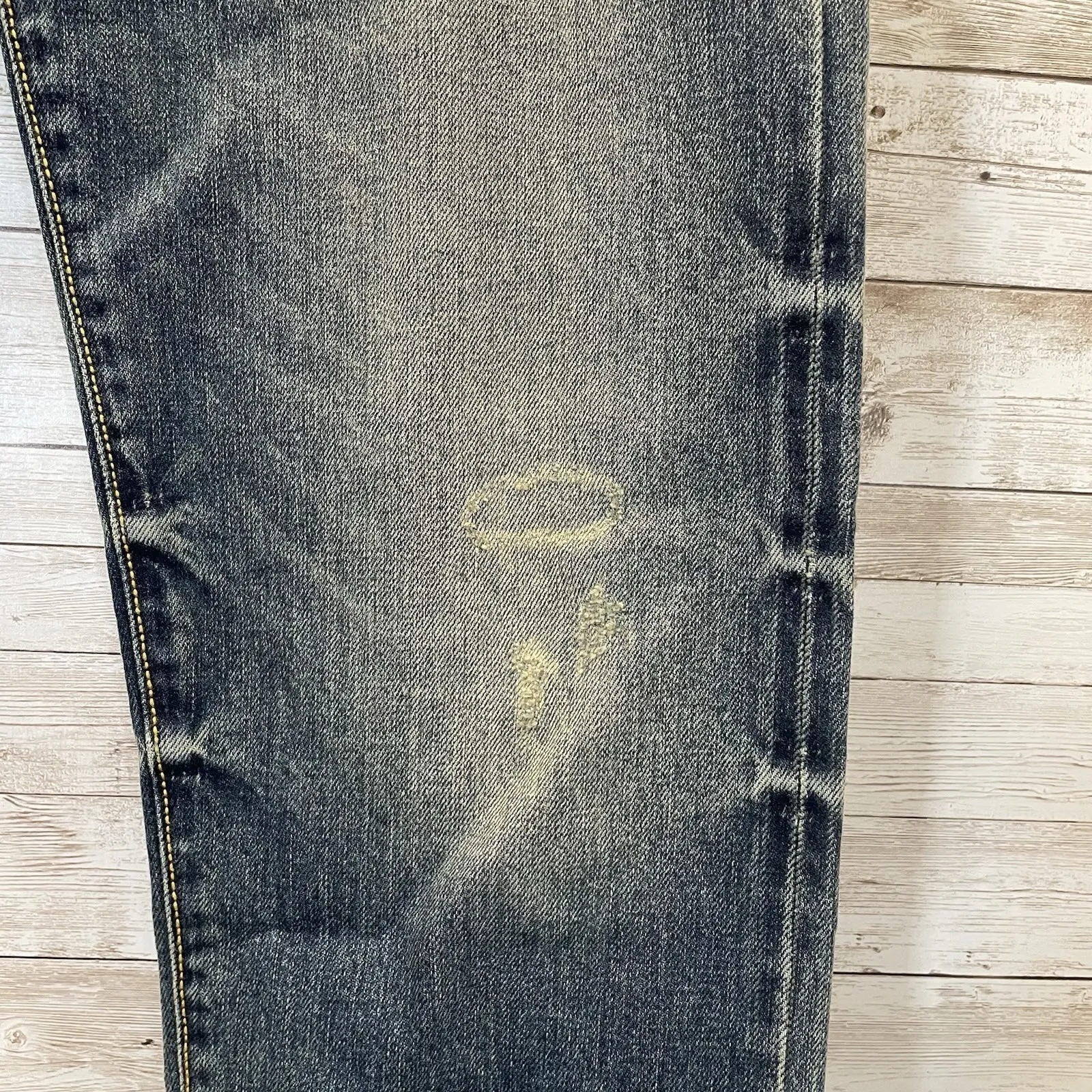 NEW Pinion Denim Jeans Japanese Selvedge 31 x 29 Button Fly New With Tag LOGO Blue - Image 8