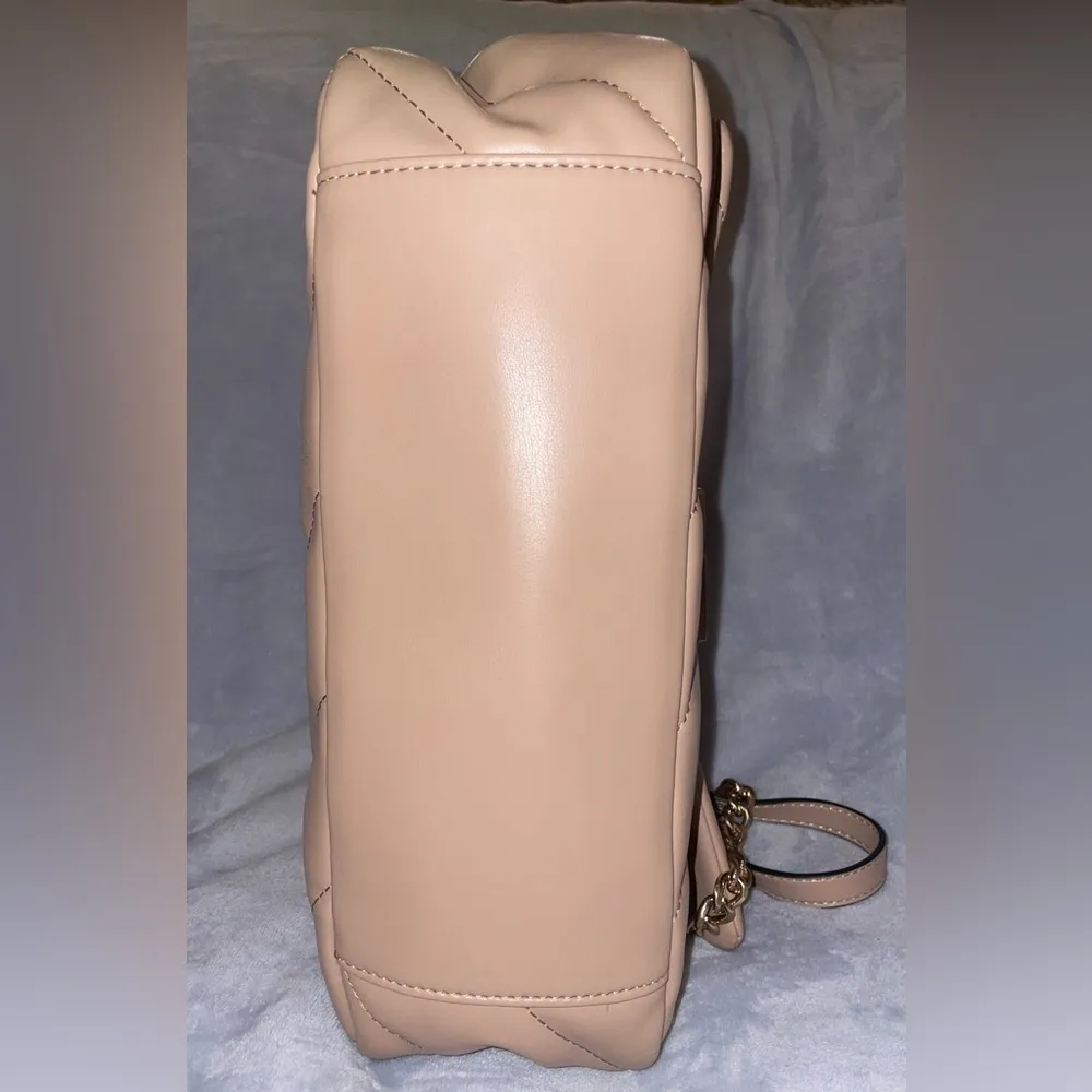 NWT Quilted Beige Blush Pink Shoulder Bag or Crossbody Classy #2 - Image 8