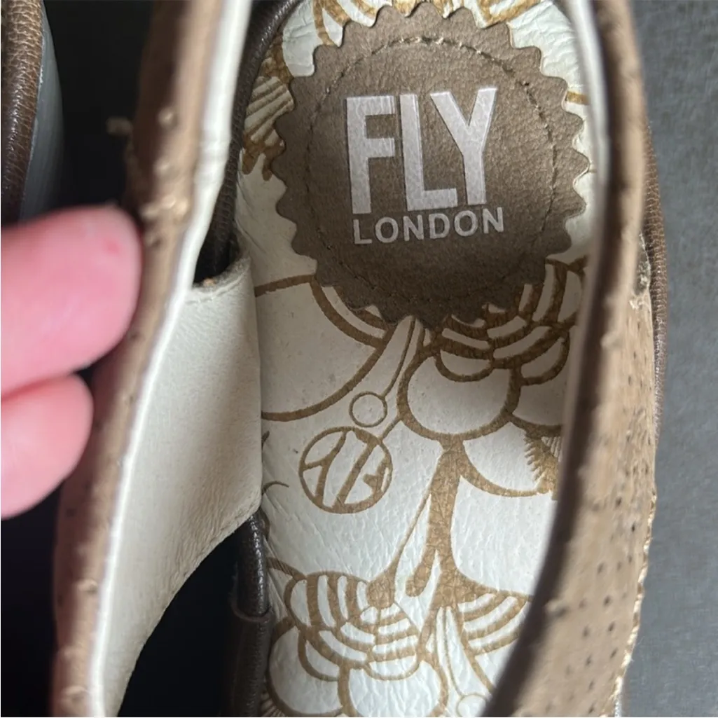 Fly London YLVA Slingback Open Toe Lace Up Wedge Heels Size 37 - Image 5