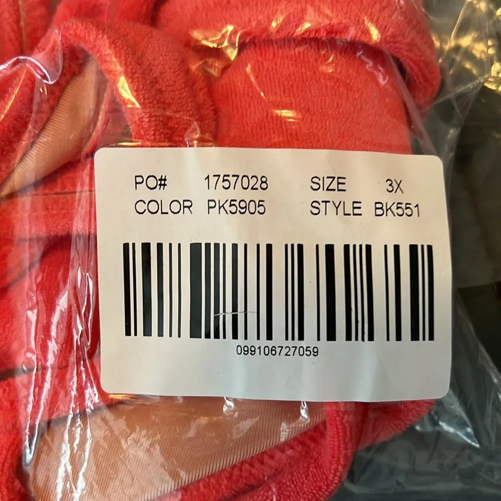 JCrew Double String Triangle Top Terry Pink Size 3X NWT - Image 6