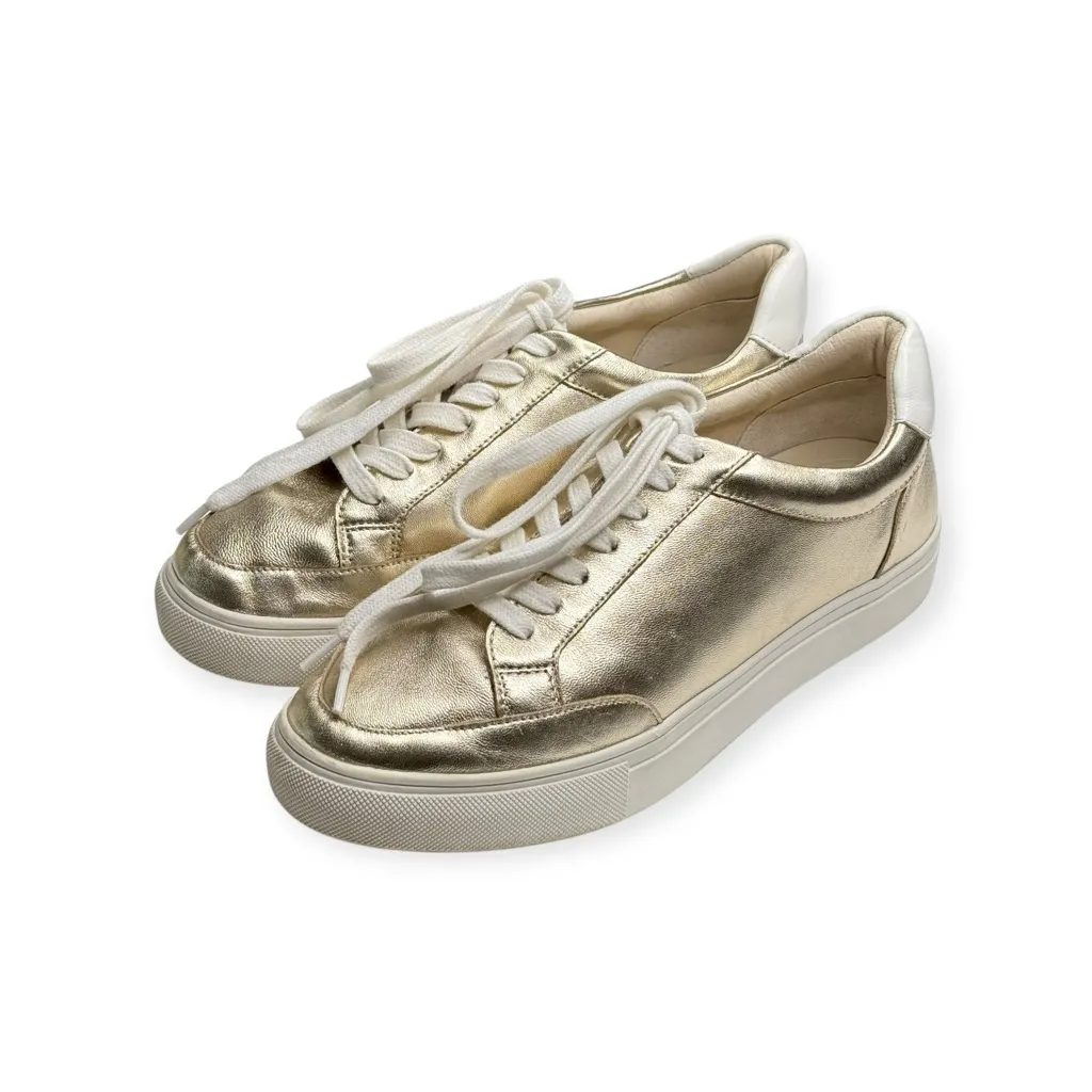 HTF: Birdies 𐦖 The Cardinal Luxe Metallic Leather Sneaker 𐦖 Mica [Gold] 𐦖 7.5 - Image 9