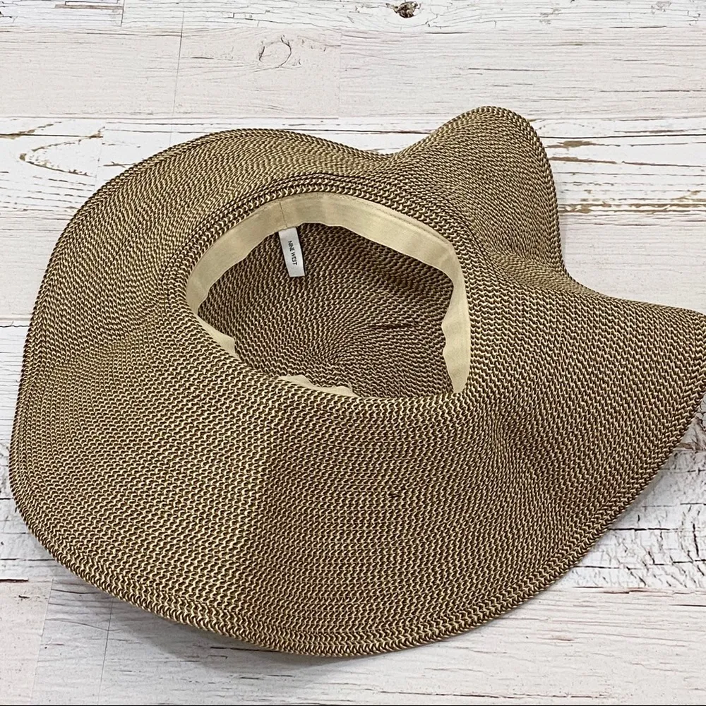 Nine West Floppy Straw Hat - Image 6
