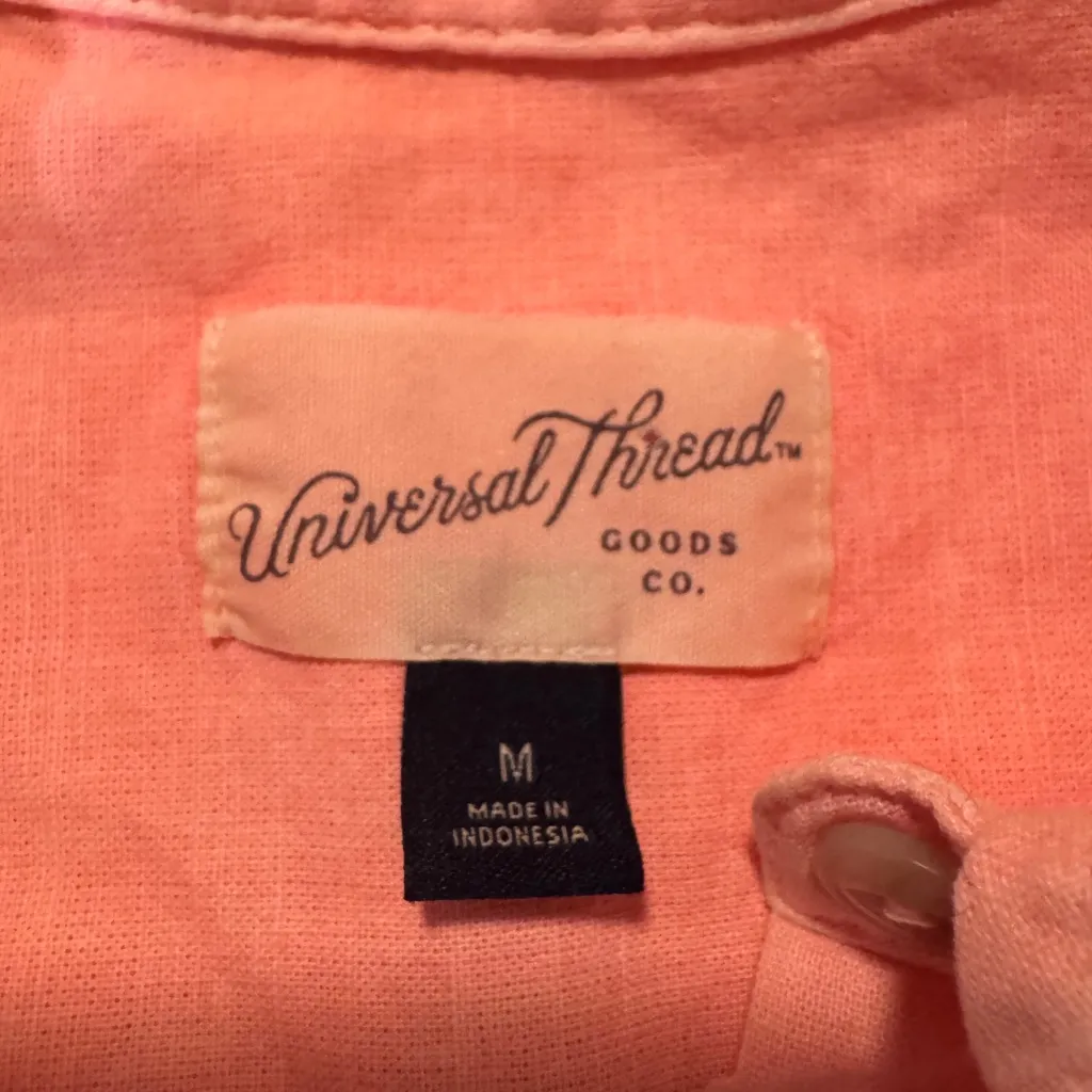 Universal Thread Cropped Button-Up Shirt - Image 3