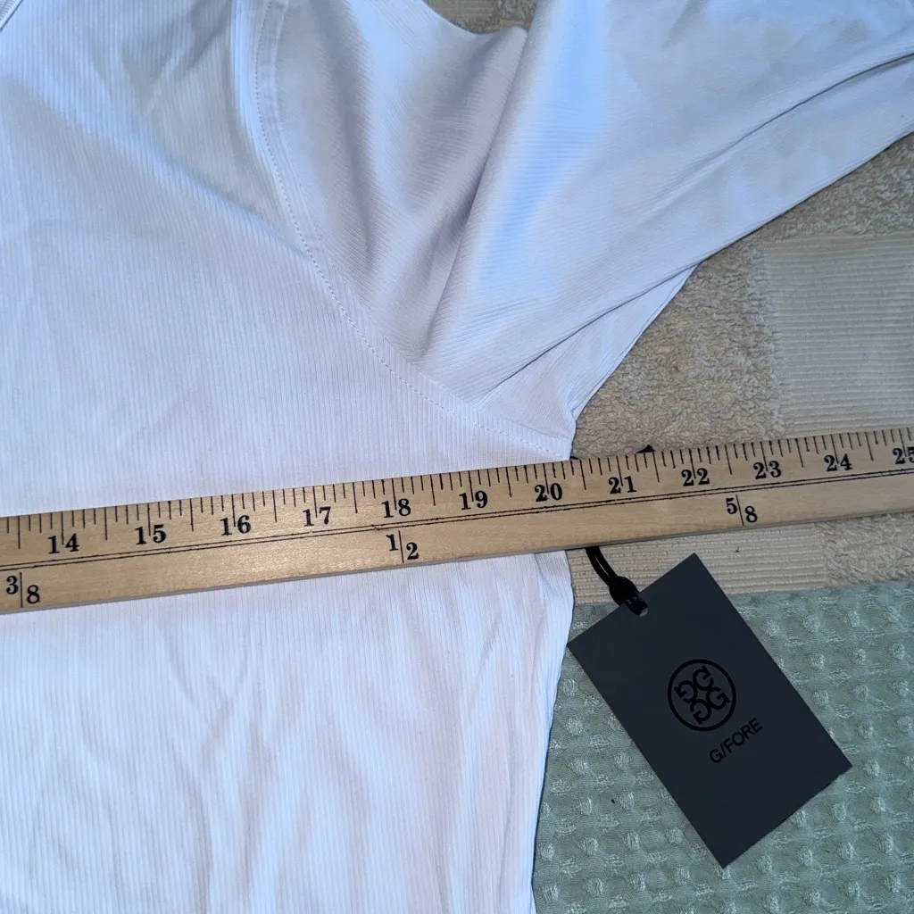 NWT G/FORE RIBBED TECH NYLON LONG SLEEVE POLO
Size XL Pink - Image 5