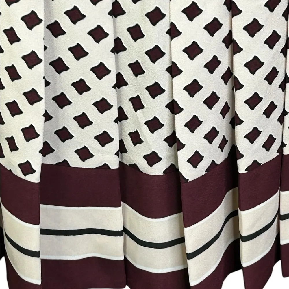 NEW Kate Spade women's diamond pleated skirt Size 4 sample Rose Dew - Image 2