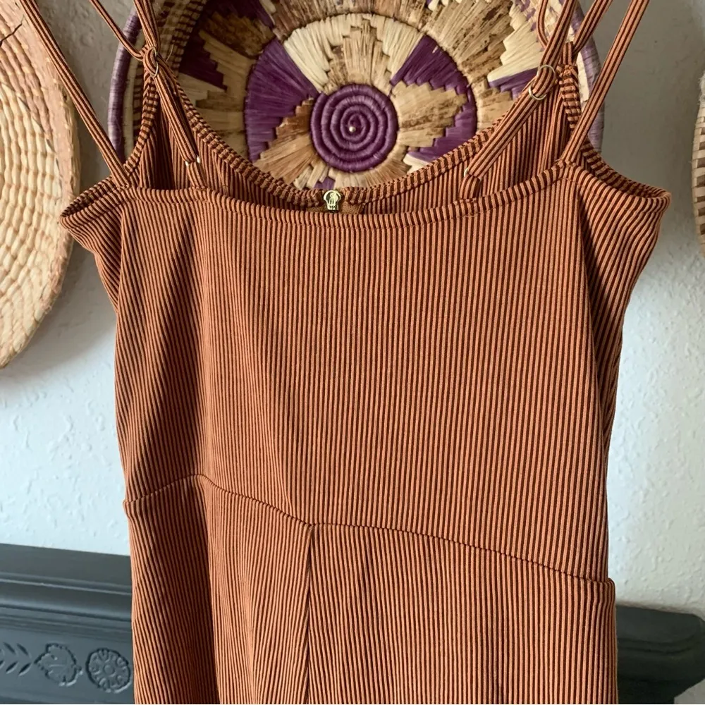 michael costello x revolve myla tan stripe bodysuit/romper - Image 7