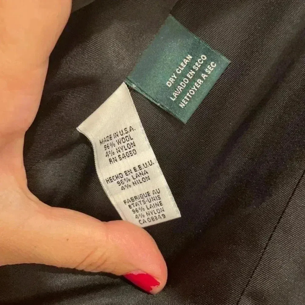 Lauren Ralph Lauren Wool Pinstriped Blazer Sz 6 - Image 5