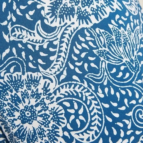 Anthropologie Maeve Blue Tile Print Flowy Pants Size SP Small Petite Boho Summer - Image 5