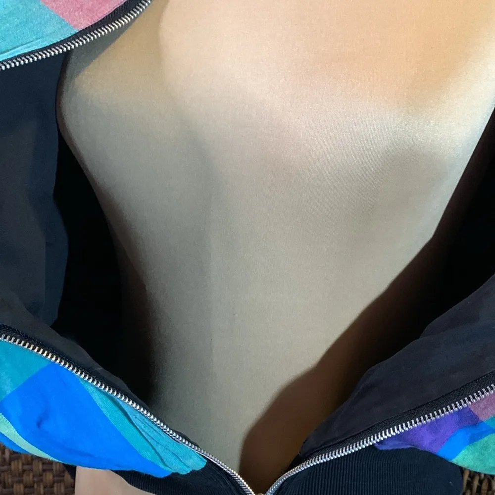 Vintage Cotton Castle 100% Cotton Full Zip Jacket Size M Blue Size M - Image 6