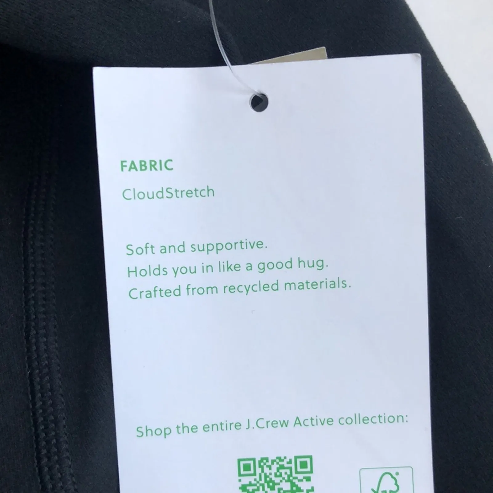 NWT J. Crew CloudStretch Black V-neck Sports / Tennis Dress - Image 10