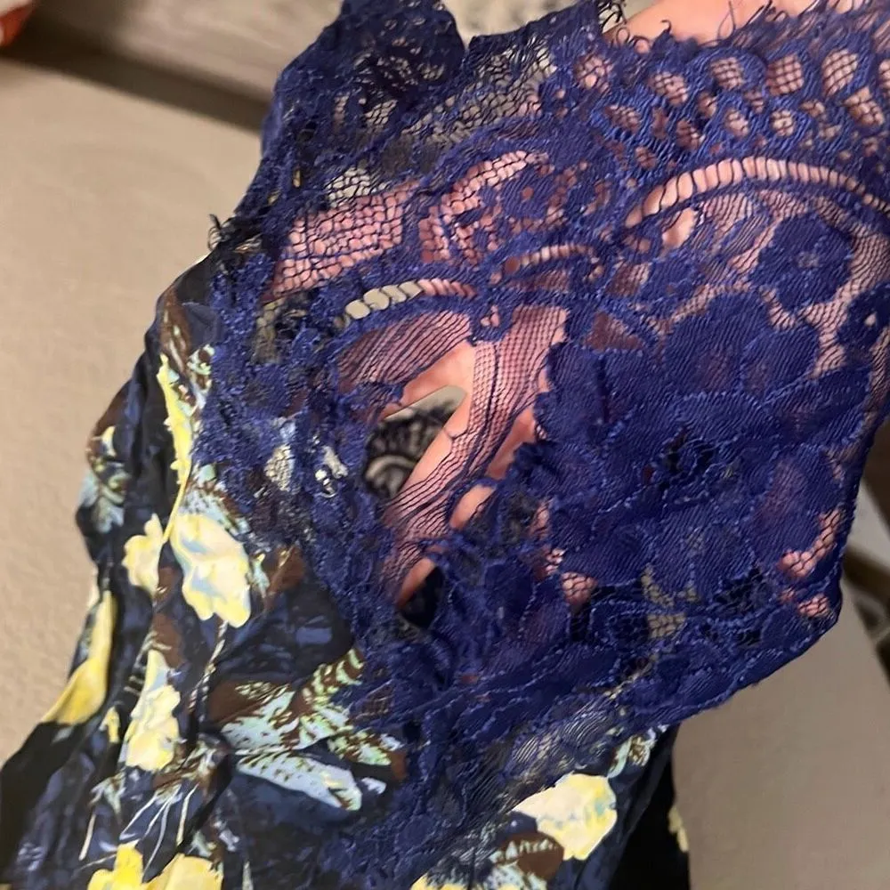 ✨Free People Intimately Sunfade Floral Slip Dress Medium Night Combo✨ - Image 16