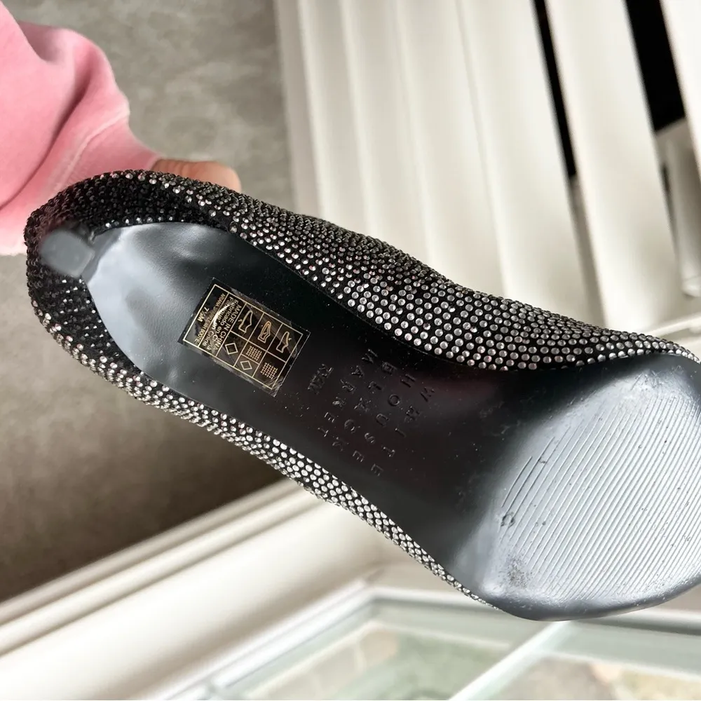 White House Black Market Ariana Sparkle Mid Heel Bootie Size 7.5 - Image 11