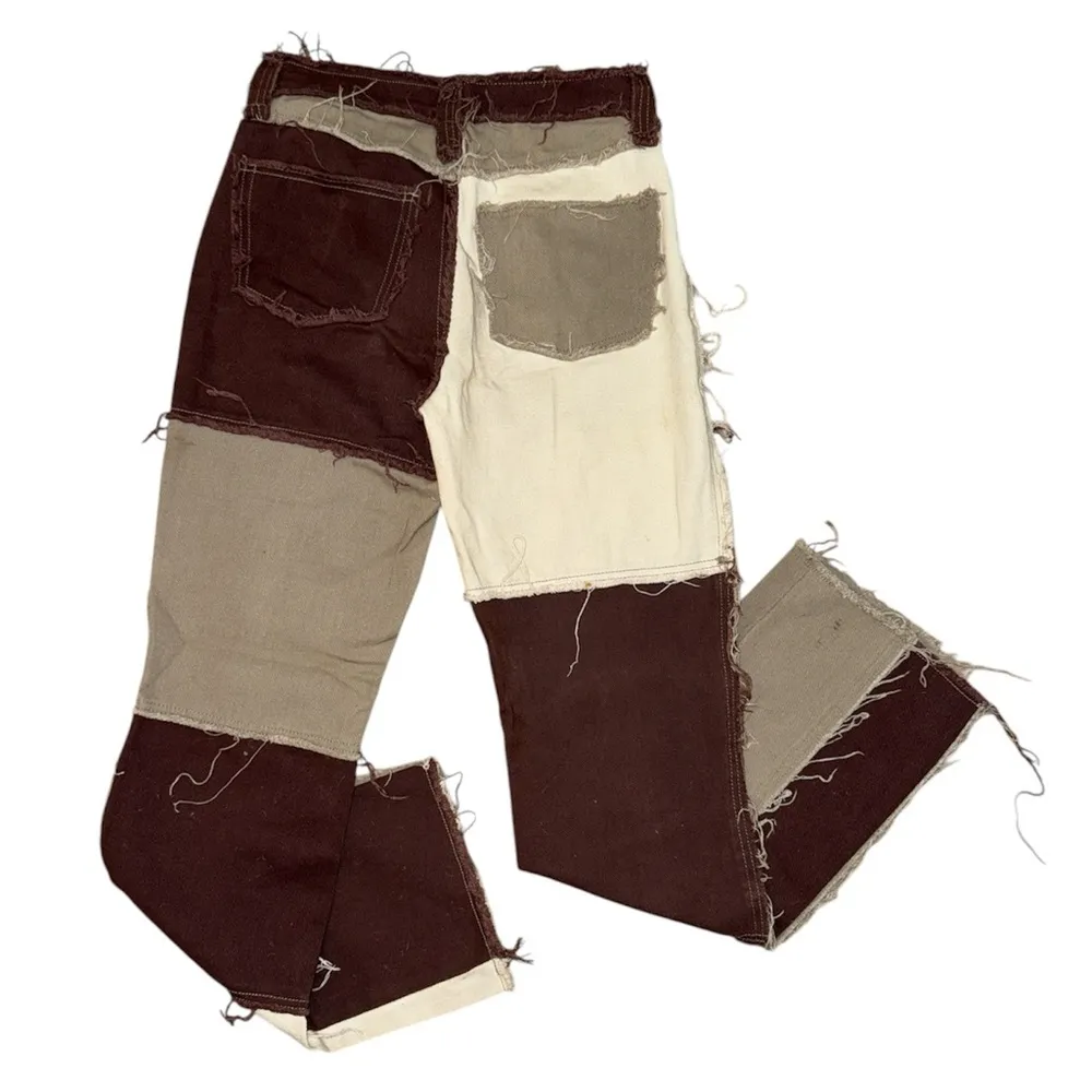 Jaded London distressed brown tan neutral flare jeans women’s size 25 - Image 2