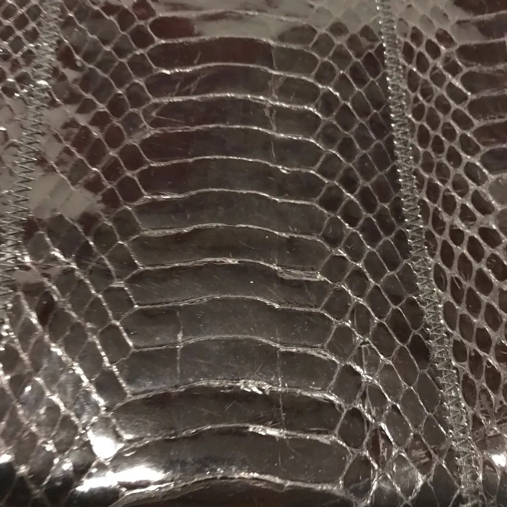 Black Woodward crock embossed Shoulder bag - Image 7