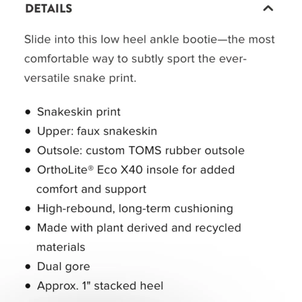 Toms Shaye Low booties Black Multi‎ Faux Snake Boots, Size 8.5 animal print - Image 9