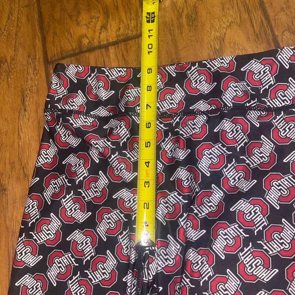 Ohio State Buckeyes black red leggings pants size medium authentic apparel EUC - Image 6