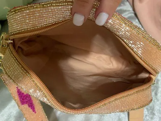 Beaded Cross Body Pink - Image 2