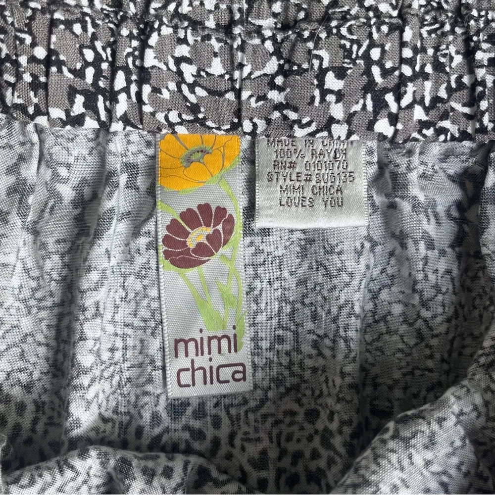 Mimi Chica Cheetah Tiered Print Mini Skirt Size XSmall - Image 3