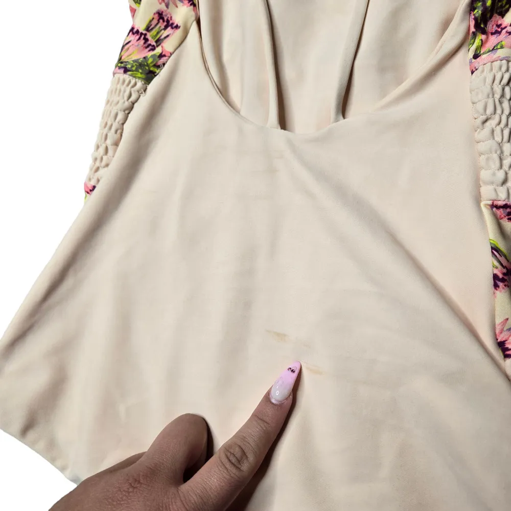 Tori Praver Smocked Floral One-Piece Swimsuit Size: Small - Image 7