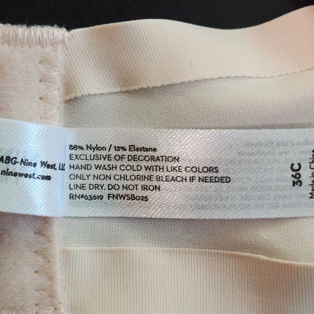 Nine West Blush Pink Padded Bra Size 36C NWOT Nine West Light Pink T-Shirt Bra - Image 6