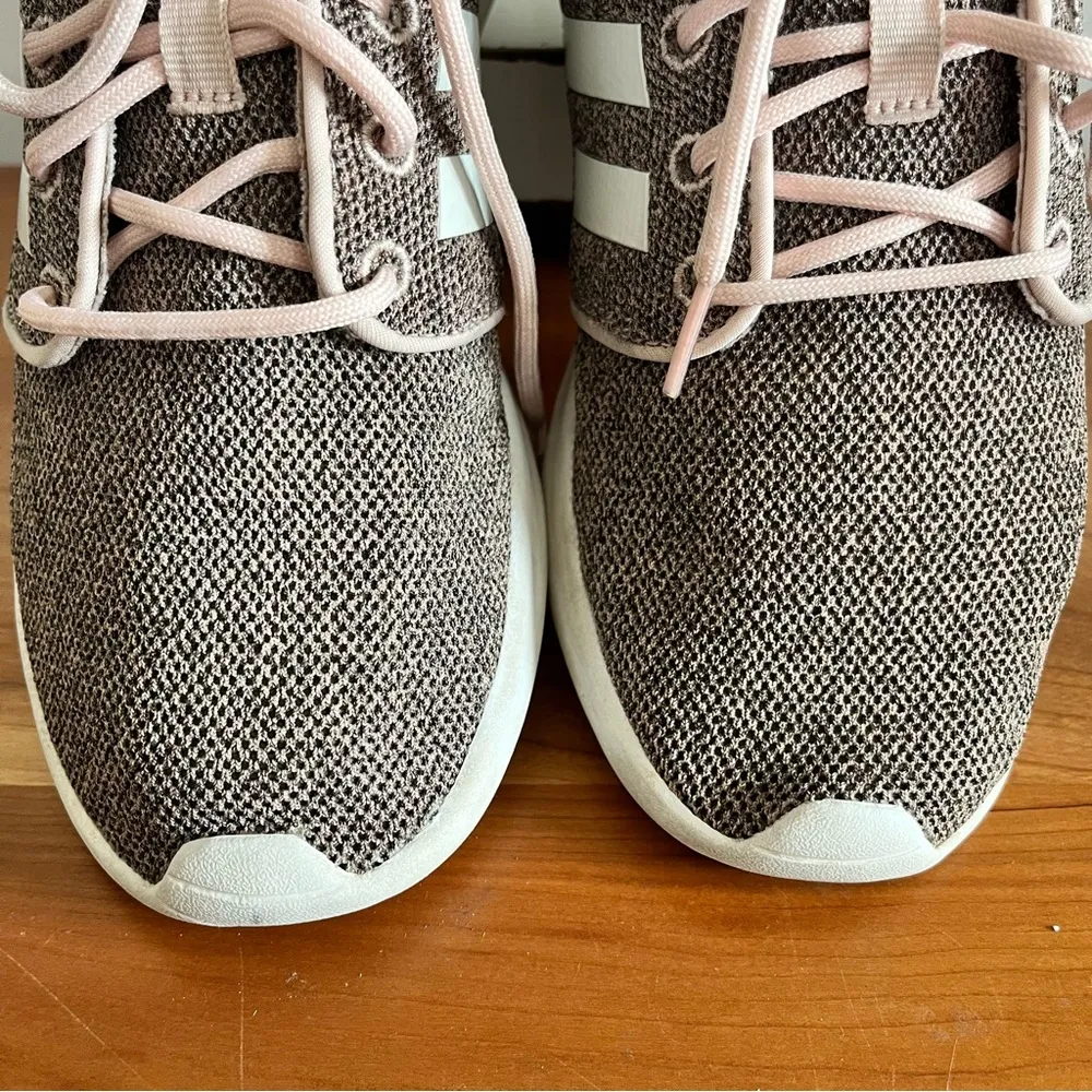 Adidas Shoes Womens 7.5 Neo Cloudfoam QT Racer Sneakers AH2546 Pink Mesh Lace Up - Image 4