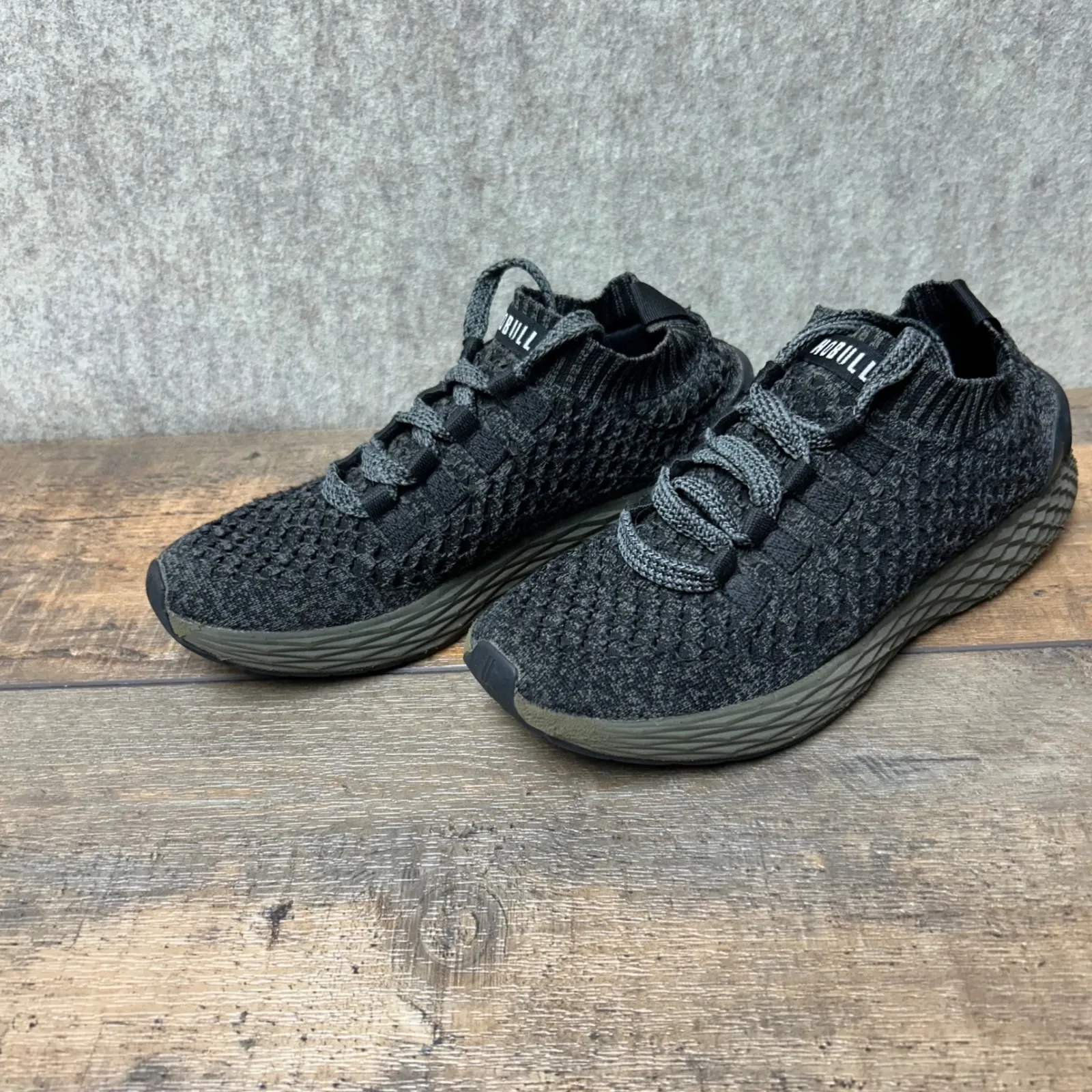 NOBULL Training Knit Runner Sneakers Gray Athletic Gym Shoes Size W6.5 M5 - Image 3