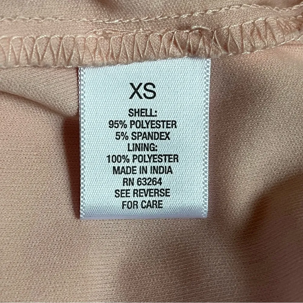 Badgley Mischka  Studio Line Peachy Pink Color Top Ruffled Sleeve - Image 7