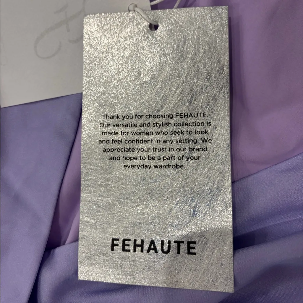 NWT FEHAUTE Lilac Purple Ethereal Floral Gown Sz 4 Fairycore Wedding Bridesmaid - Image 11