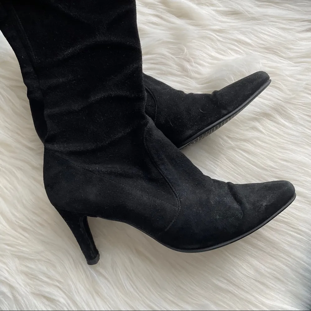 Stuart Weitzman  Pull On Suede Boots - Image 64