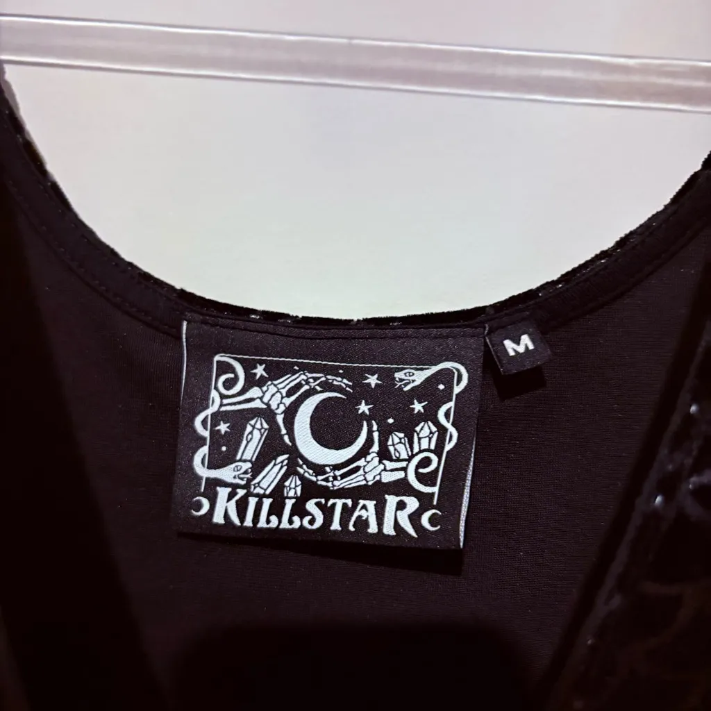 Killstar Velvet Sea Mermaid Scale Bodysuit Black size‎ medium - Image 3