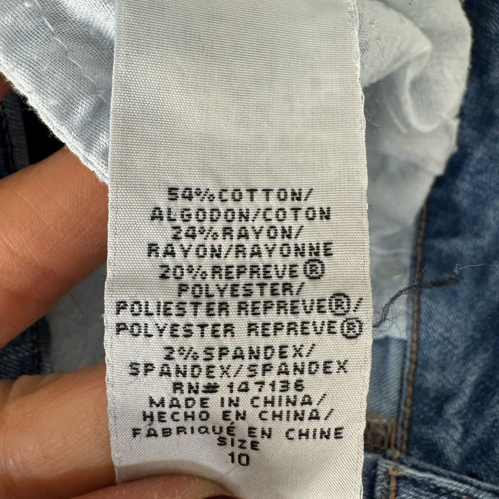 1822 Denim High rise Crop Boot Jean Stretchy Size 10 - Image 7