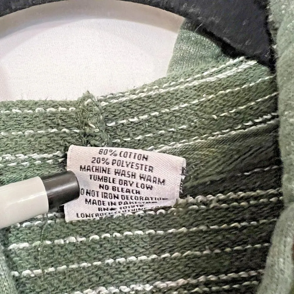 Lone Rock Clothing‎ Zip Up Hoodie XL Flaming Gorge Green Lightweight Jacket - Image 4