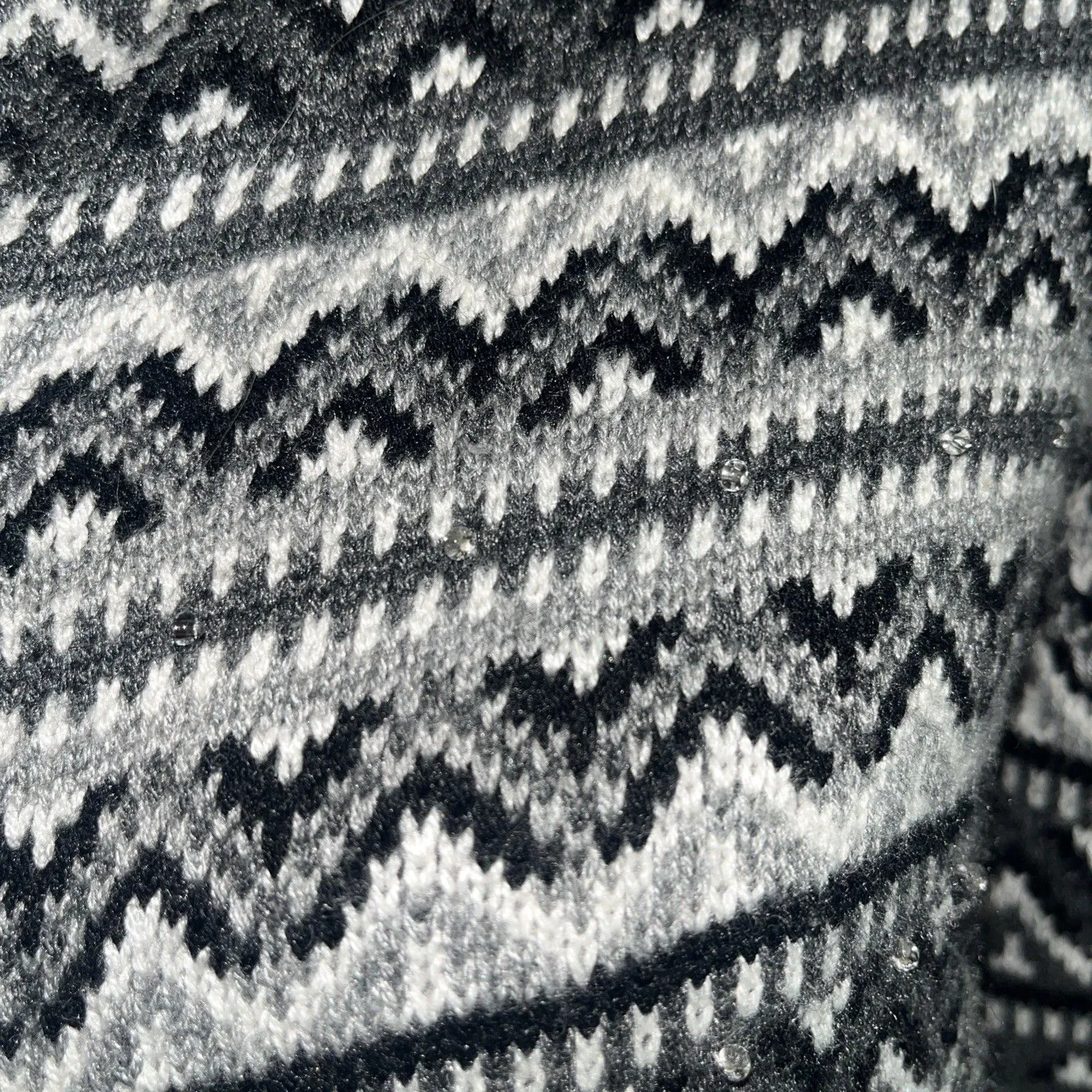 Talbots Women’s Grandmacore Lambswool Blend Beaded Cardigan Sweater Size Small - Image 5