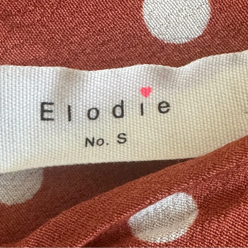Elodie Polka Dot Cami Top Womens S Red White Cowl Neck Coquette Retro Delicate - Image 4