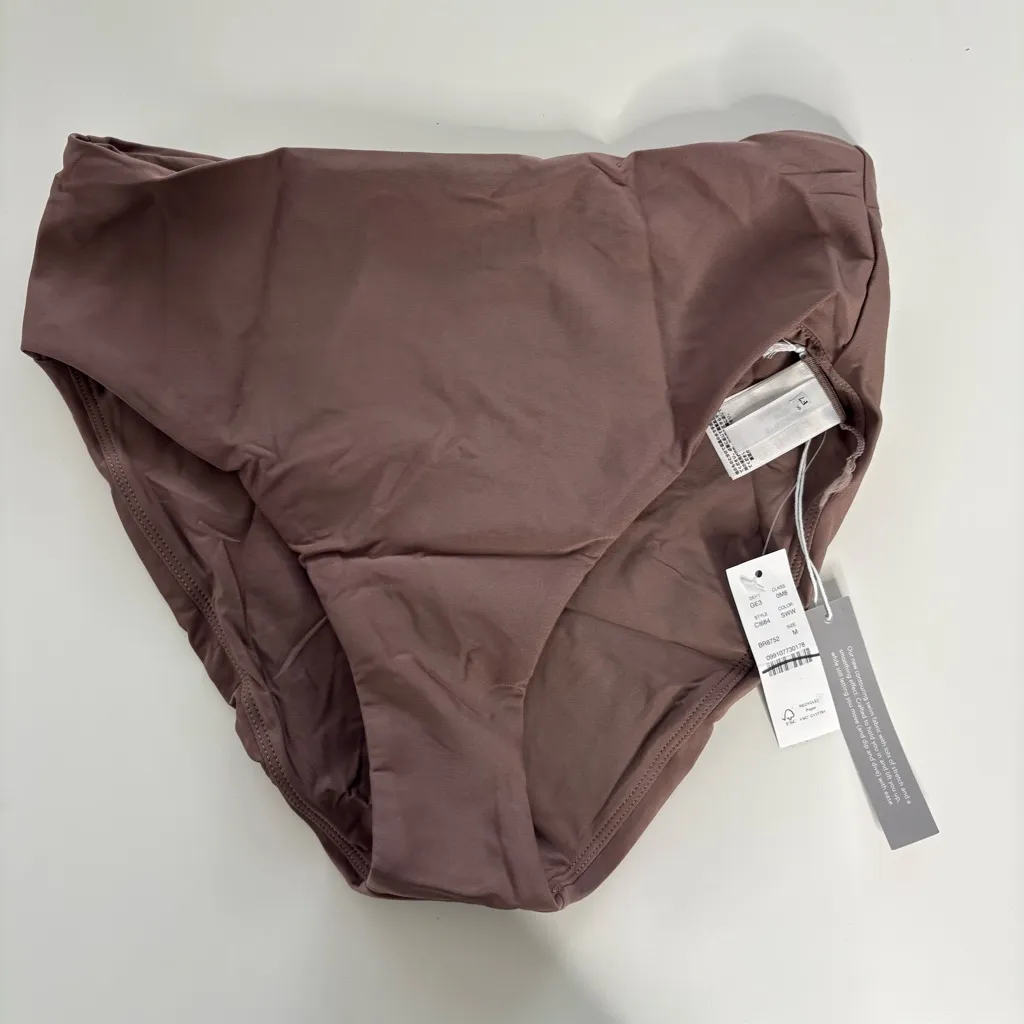 NWT J. Crew Hallie Bikini Bottom Classic Sculpt Smoky Willow Wood - Image 2