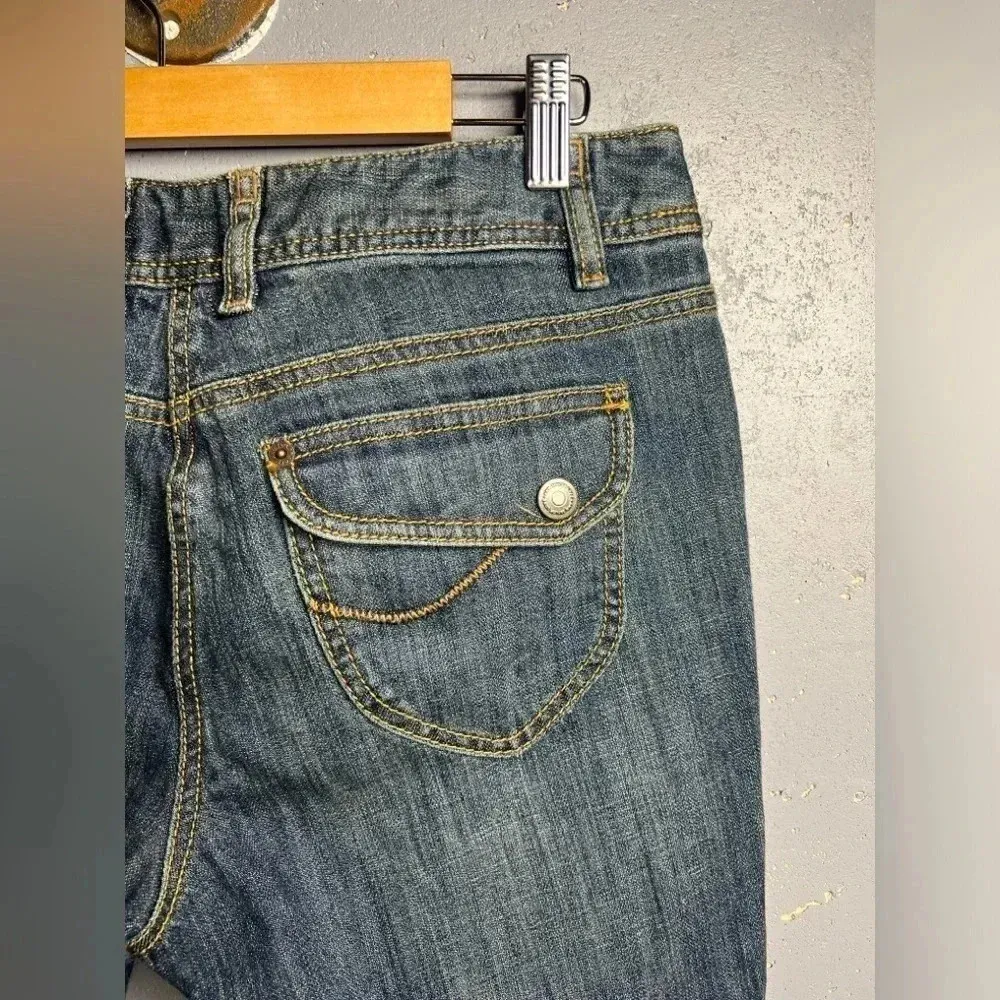 Loft "Marisa" cute cropped mid rise cuffed hem stretch denim jeans - Image 4