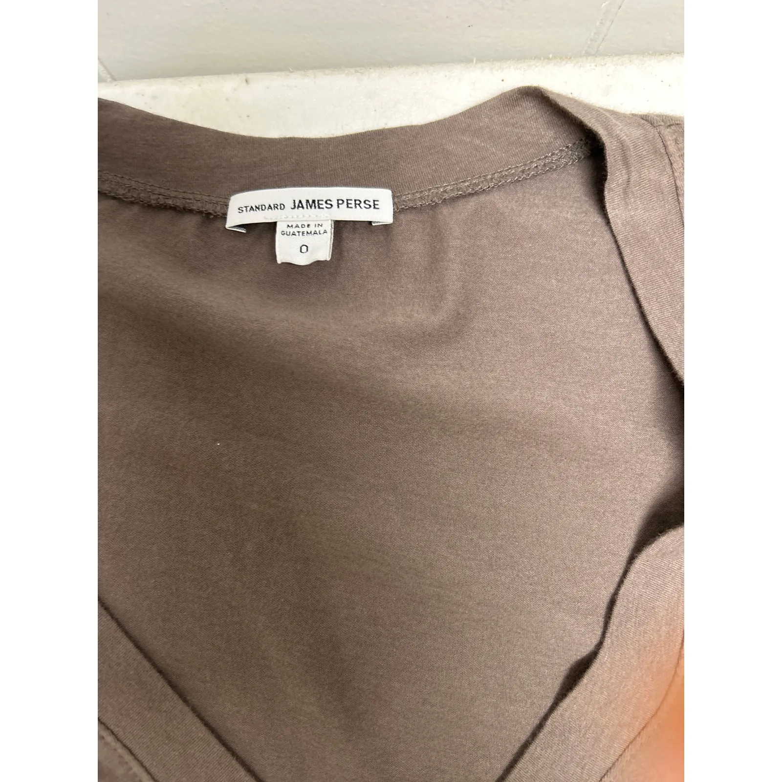 James Perse V-Neck T-Shirt Blouson Dress in Gray. NWOT. Size XS - Image 6