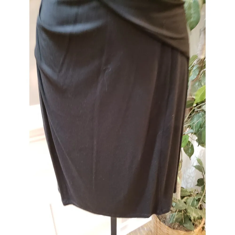 KUT From The Kloth Dress Women's 4P Black Ruched Bodycon Sheath Cocktail - Image 5