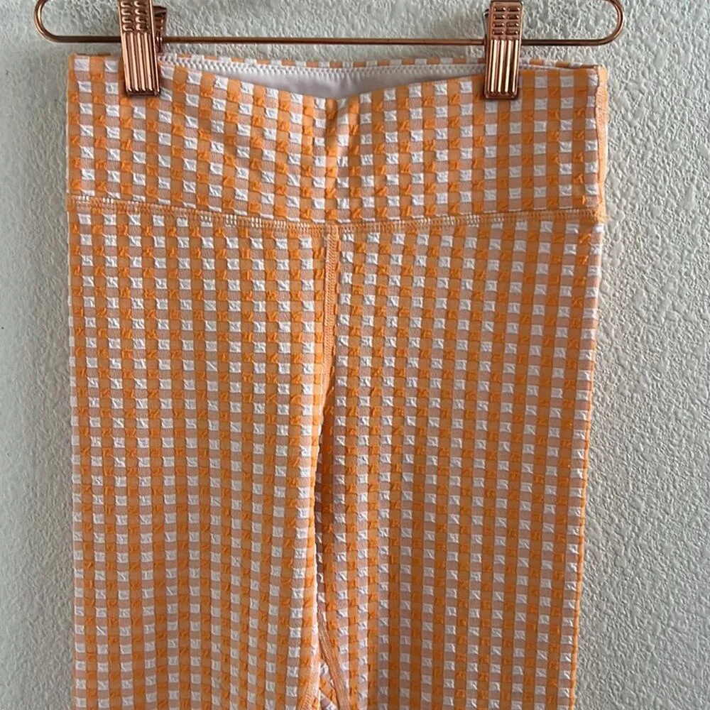 The Upside Yellow Check Active Pants Legging XS - Image 3