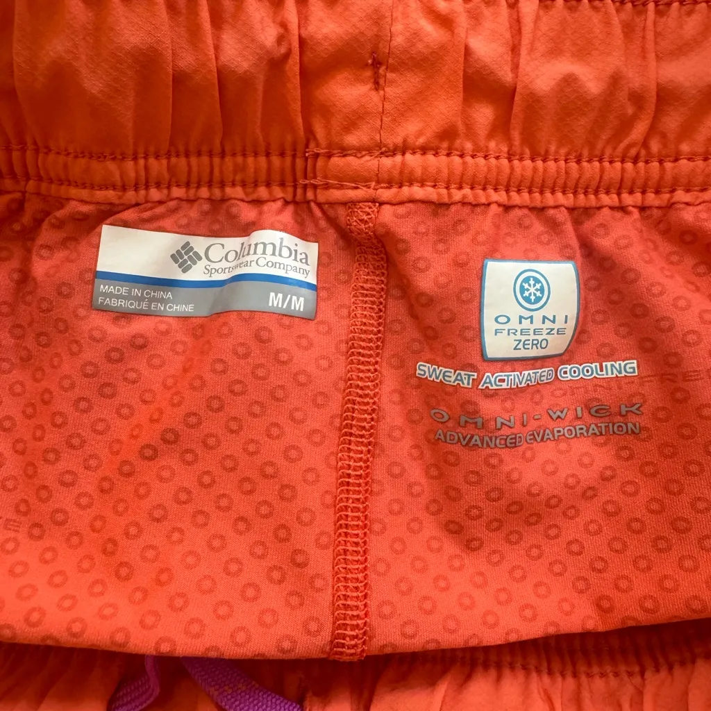 Women’s Columbia pink/coral Omni Wick skort athletic skirt Medium - Image 3