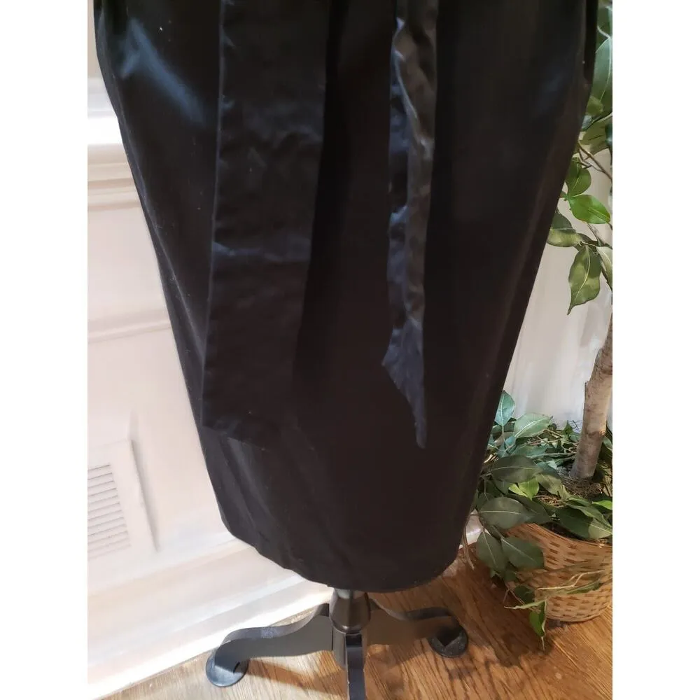 Alfani Women's Black Beaded Tie Waist V Neck Short Sleeve Knee Length Dress 18W - Image 5