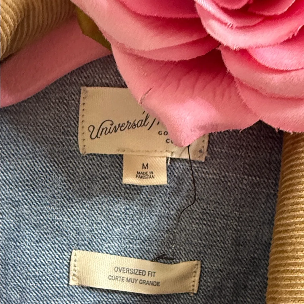 Blue Denim Jacket with Brown Collar - Image 4