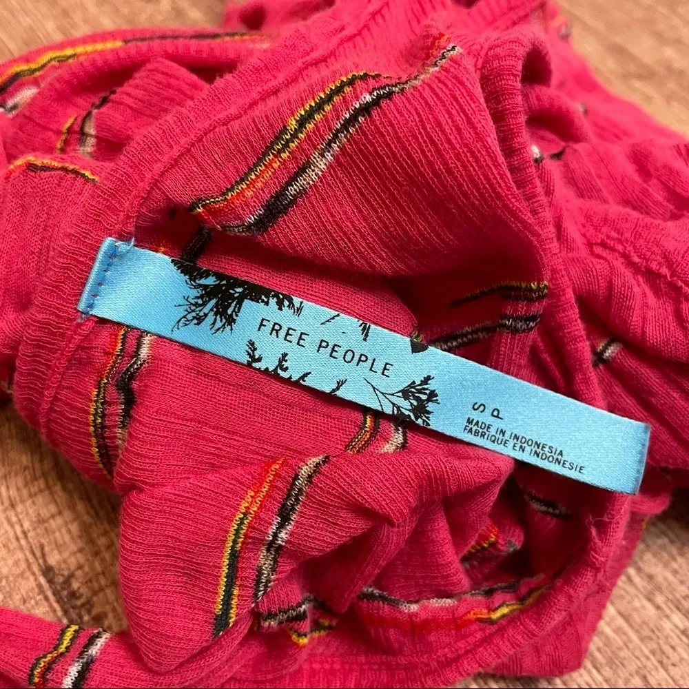 Free People Striped Pocket Tank Top Size Small - Image 3