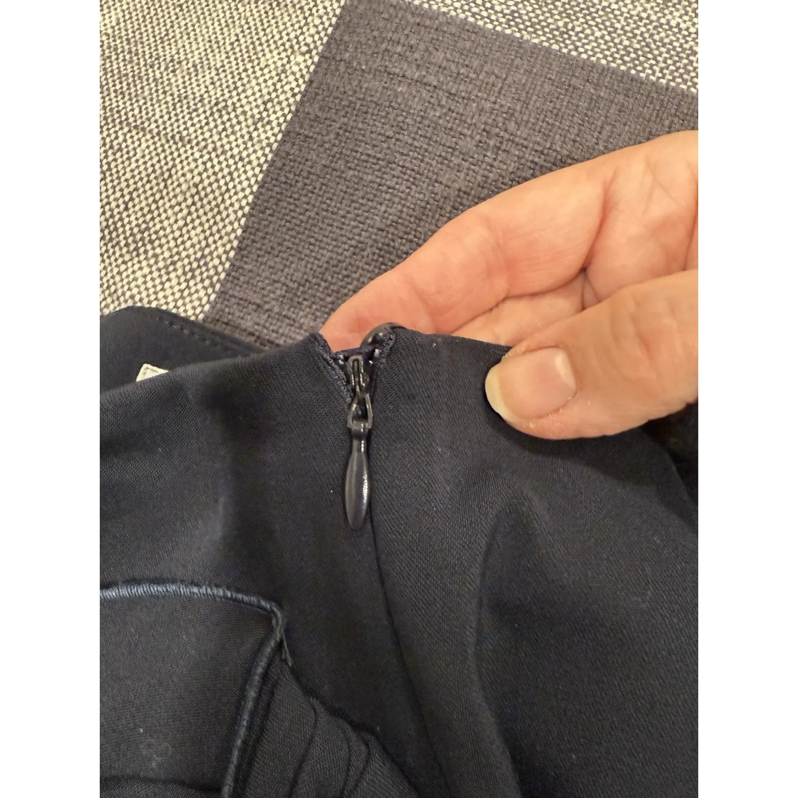 EMPORIO ARMANI Women Size 6 US Skirt Side Zip Tie Tux Tie Front Slit Unlined - Image 8